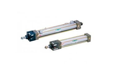 帶任意位置防墜落扁平型氣缸